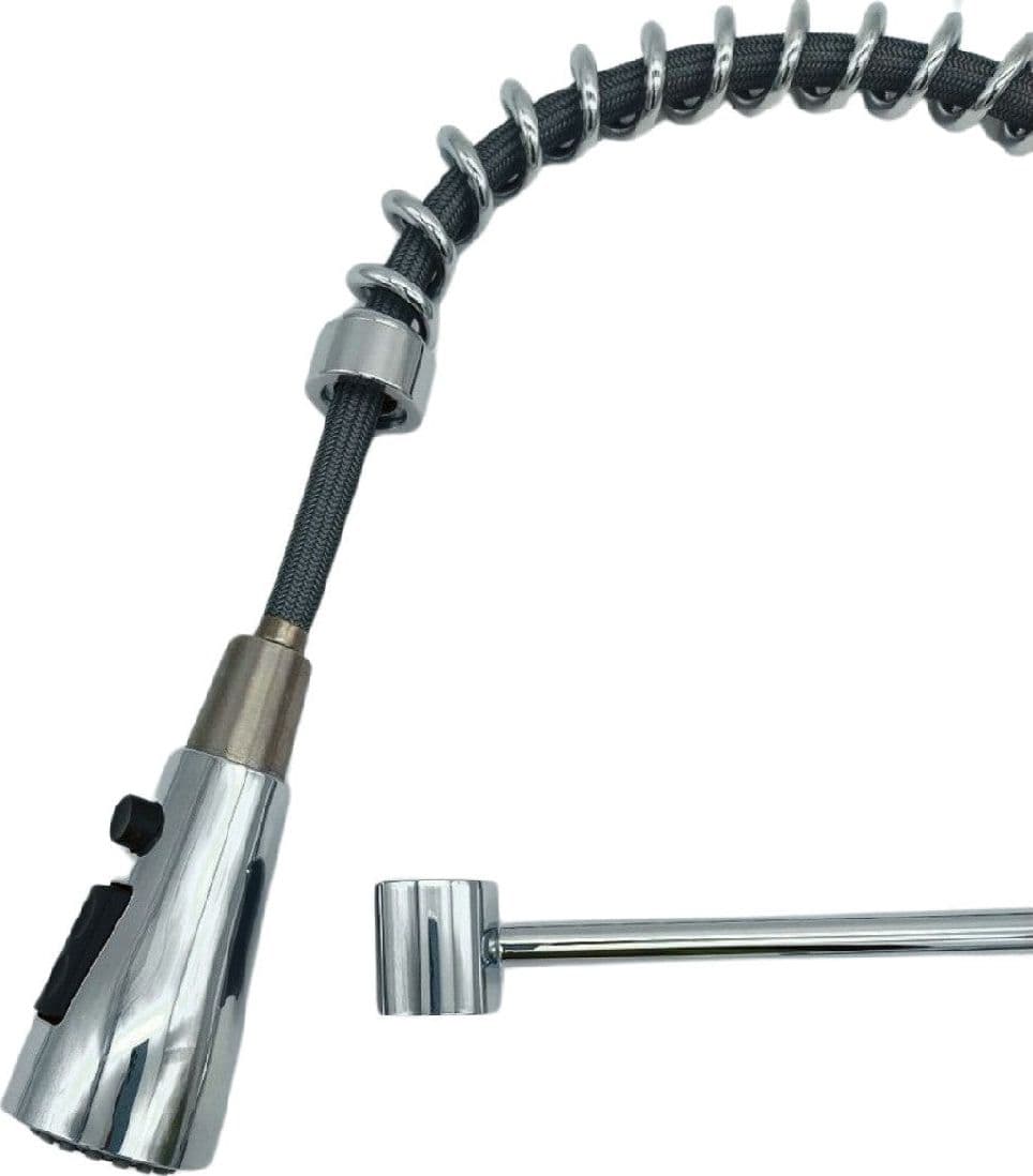 Rubinetto Cucina Acciaio Inox Doccetta a Molla MEXMAX-24 in Rubinetti per lavelli da cucina Mondialshop - Parabiago, commercioVirtuoso.it