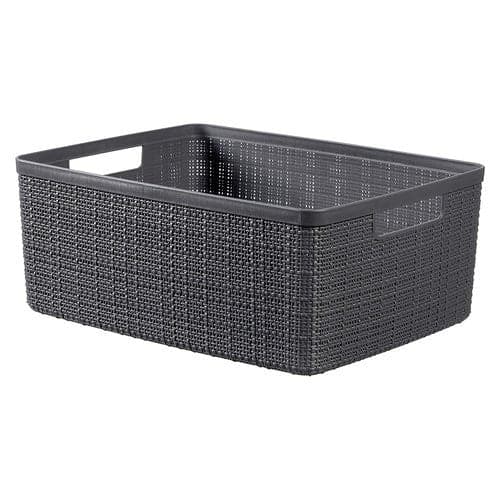 Cesta Curver K245713 JUTE Medium Grigio