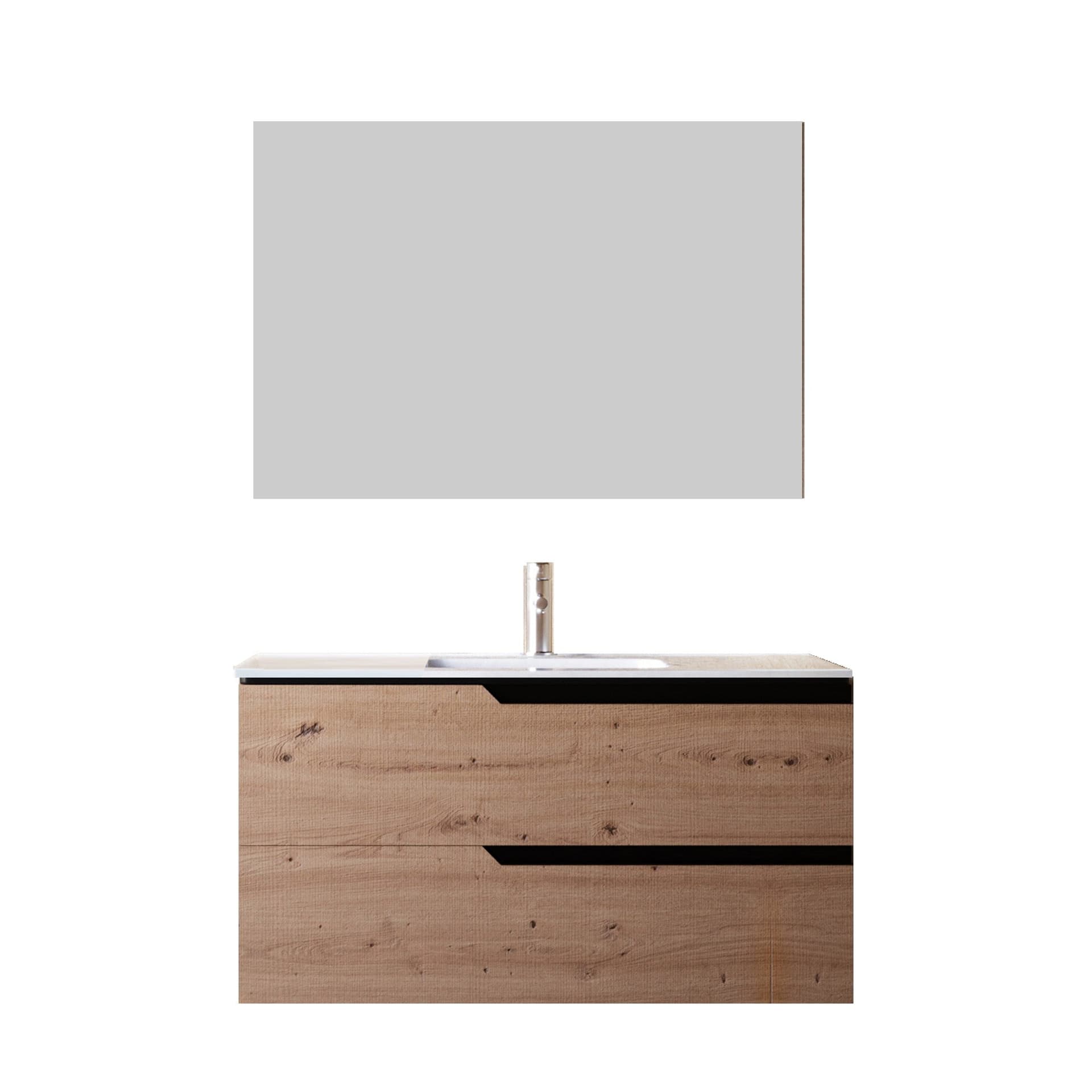 Mobile bagno 80cm Sospeso ROVERE CARTAGENA - JAGUAR in Mobiletti con lavabo Mondialshop - Parabiago, commercioVirtuoso.it