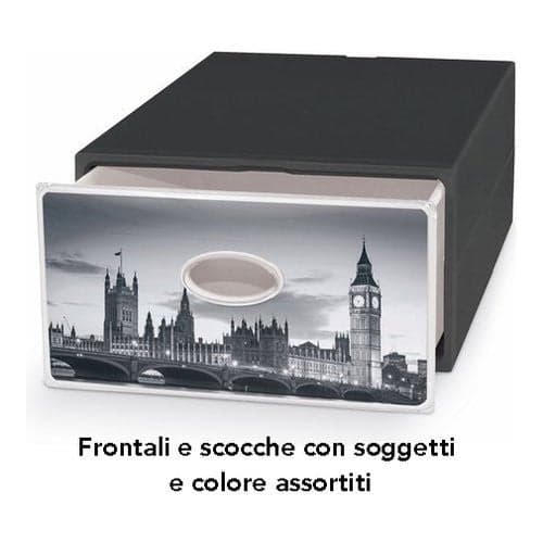 Cassetto ordinatore Domoliving QBL010 QBOX DECO LARGE City Assortito