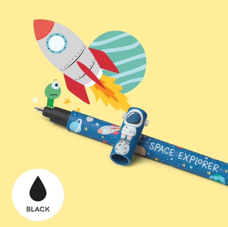 Legami, Penna Gel Cancellabile, Inchiostro Nero, Tema Space in Penne roller a inchiostro gel Cartospedia - Napoli, commercioVirtuoso.it