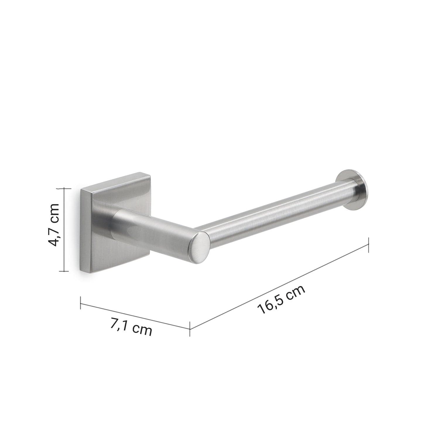 Portarotolo in acciaio spazzolato con doppio fissaggio viti o biadesivo Fuji in Porta carta igienica Mondialshop - Parabiago, commercioVirtuoso.it
