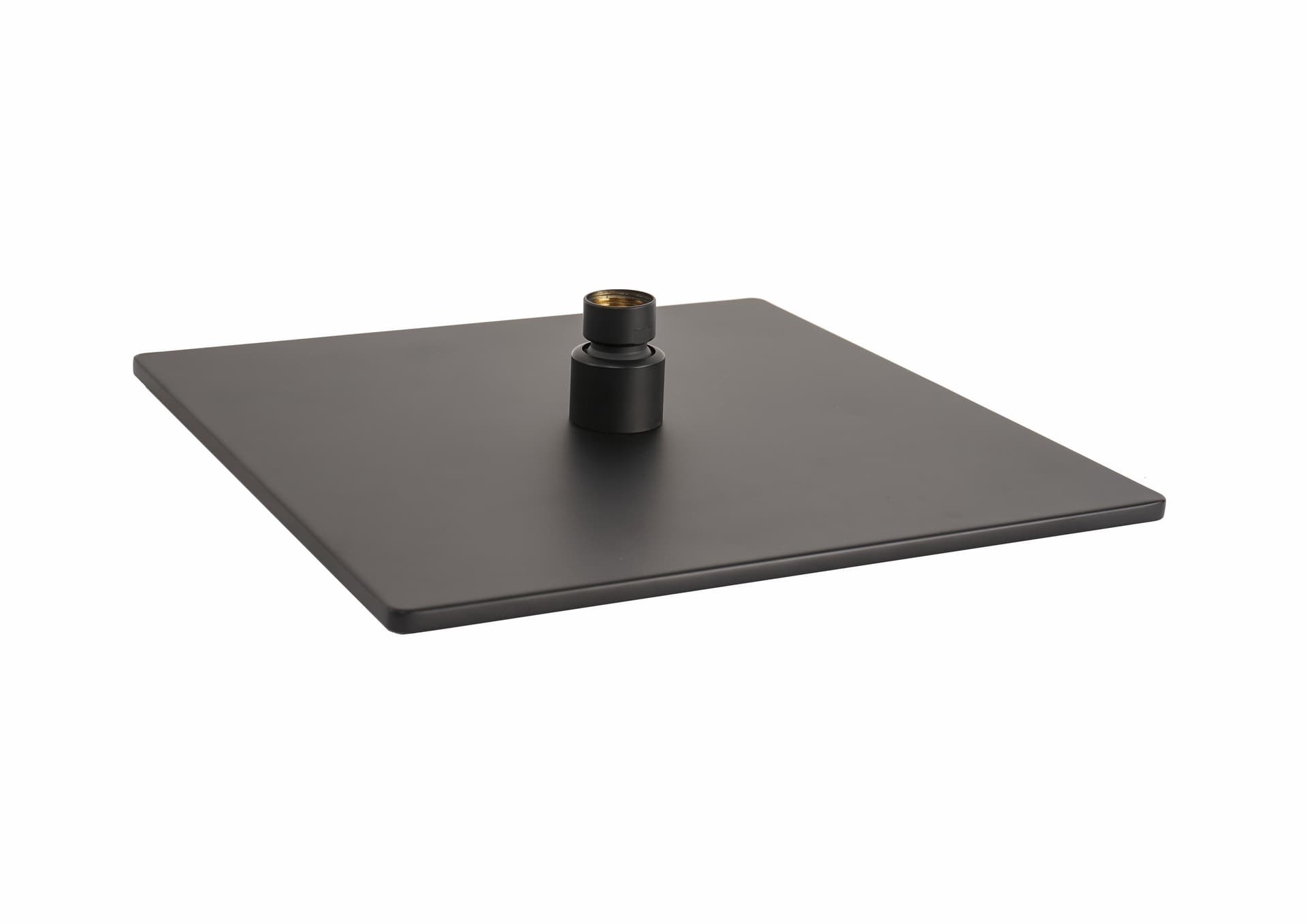 Soffione doccia nero 20x20 opaco con ugelli neri look total black METAFORM in Docce fisse Mondialshop - Parabiago, commercioVirtuoso.it