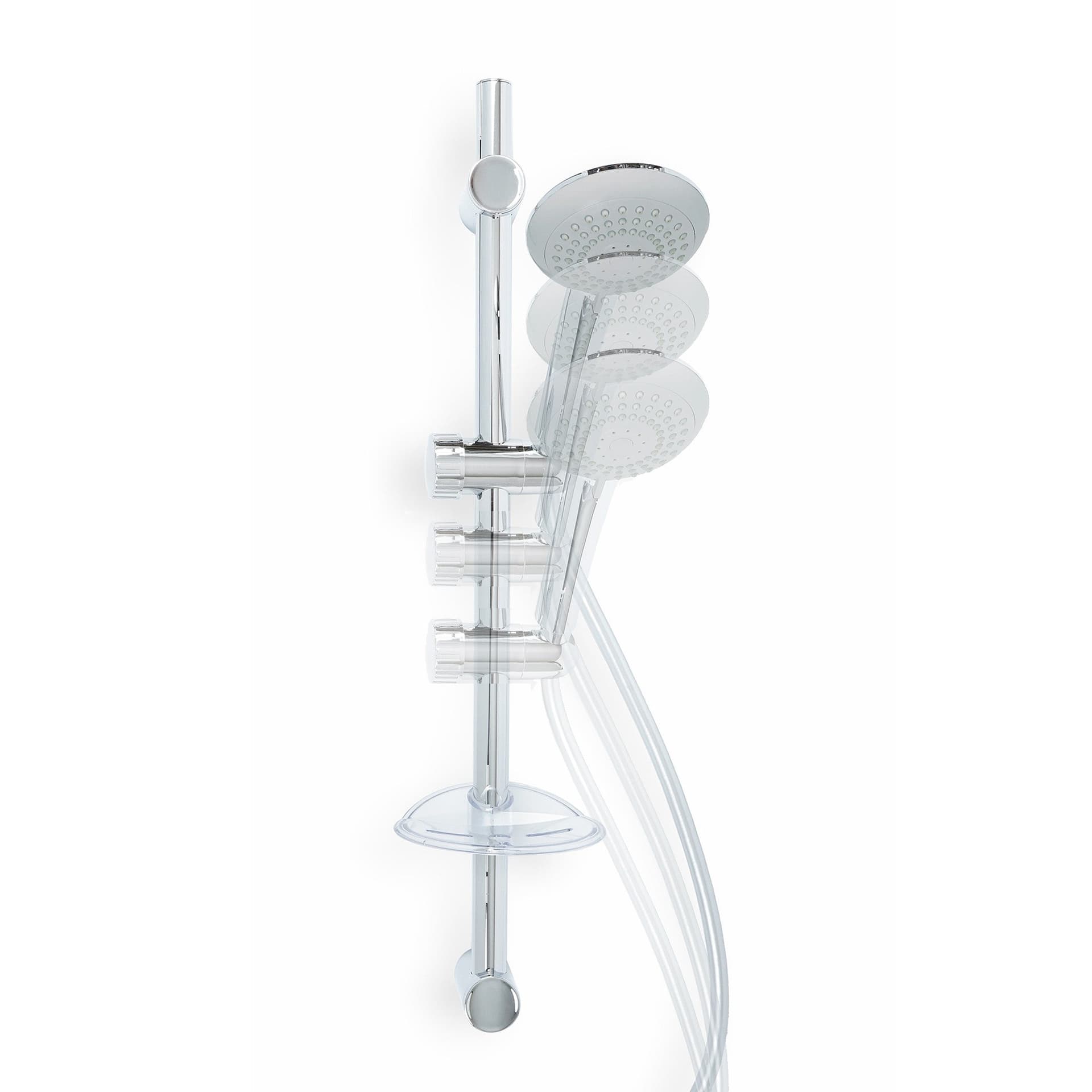Saliscendi con doccetta multifunzione con mensola ARES in Rubinetti per vasca Mondialshop - Parabiago, commercioVirtuoso.it