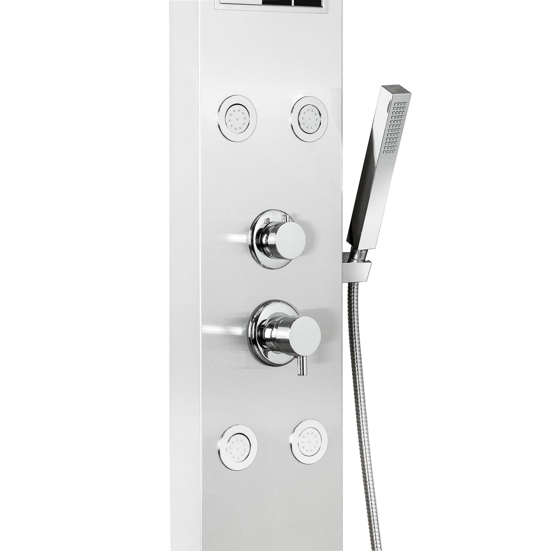 Pannello Doccia Effetto Cascata in Acciaio Inox Spazzolato CITY in Rubinetti per vasca Mondialshop - Parabiago, commercioVirtuoso.it