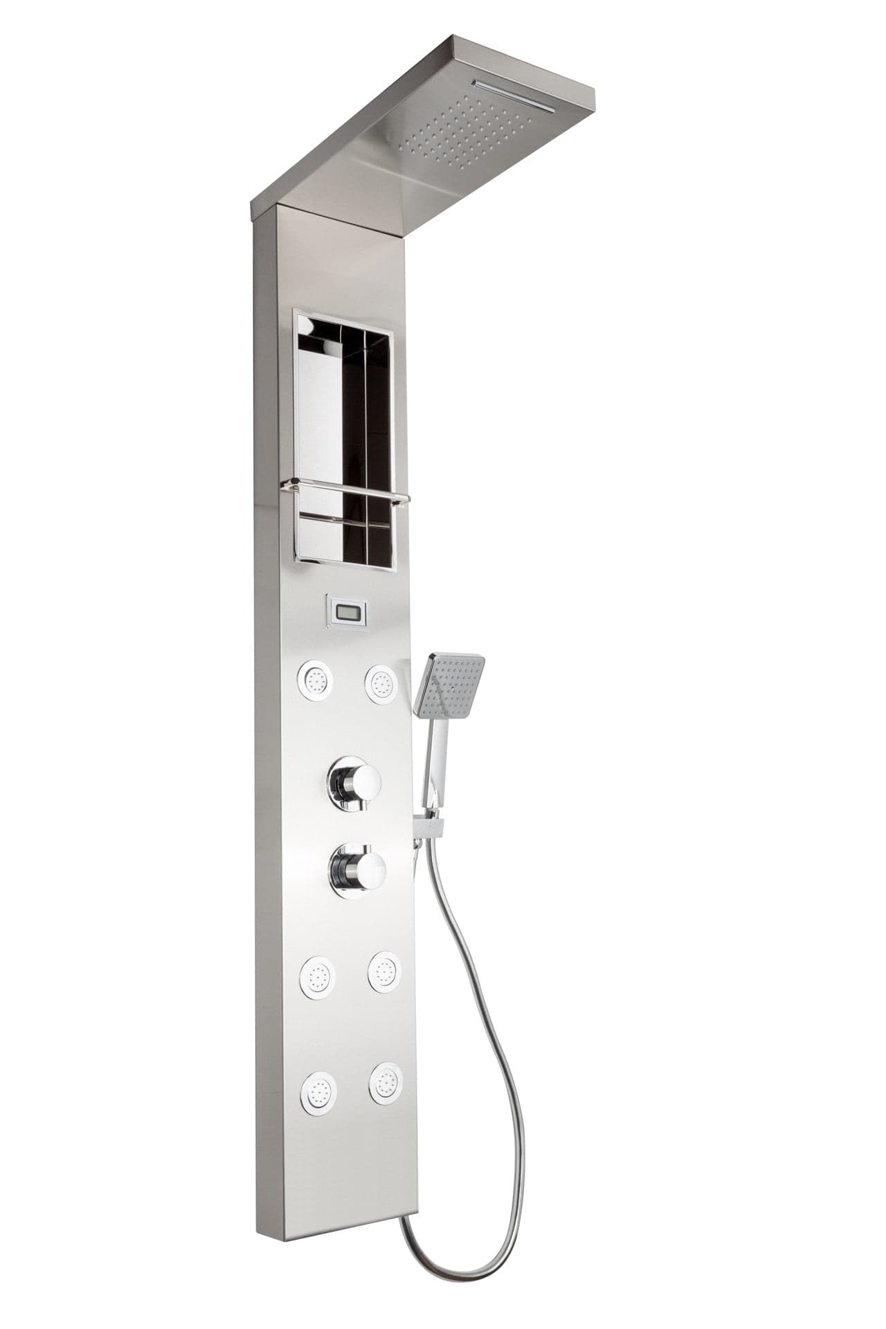Pannello Doccia Idromassaggio in Acciaio Inox Spazzolato CITY PLUS in Docce fisse Mondialshop - Parabiago, commercioVirtuoso.it