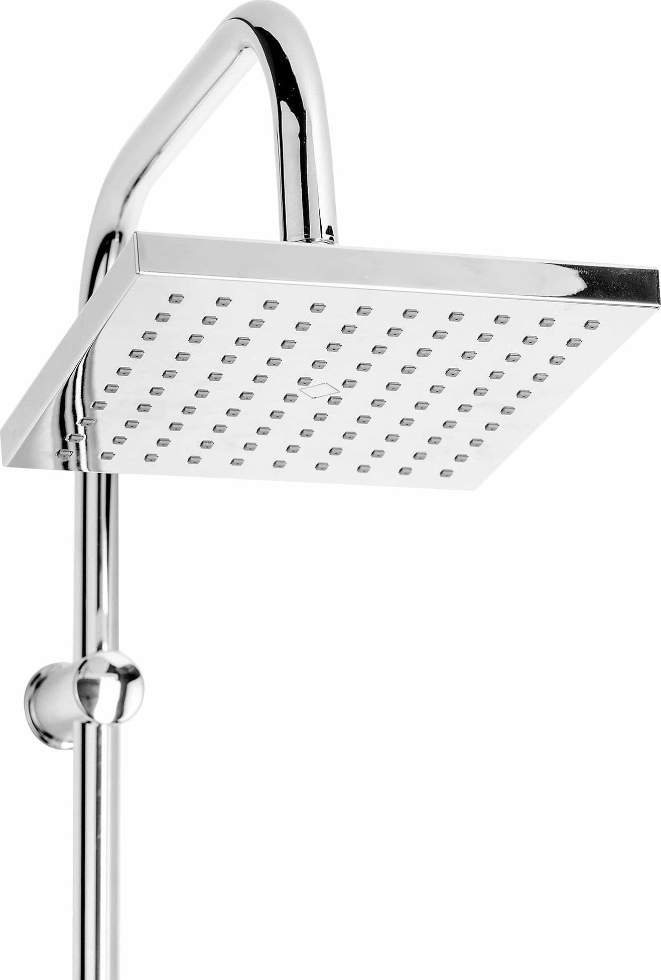 Asta Saliscendi Doccia Quadrata in Acciaio e ABS Cromato SHUTTLE in Rubinetti per vasca Mondialshop - Parabiago, commercioVirtuoso.it
