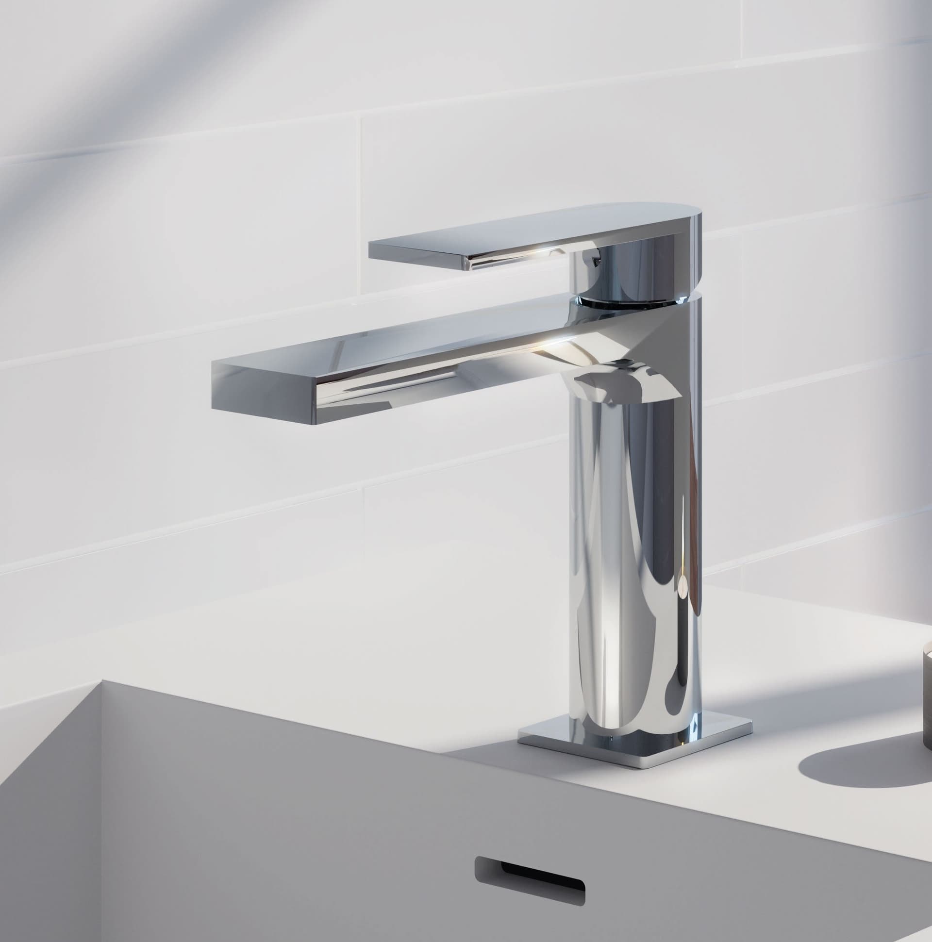 Miscelatore lavabo cromato di design Alpha in Rubinetti per lavandini bagno Mondialshop - Parabiago, commercioVirtuoso.it