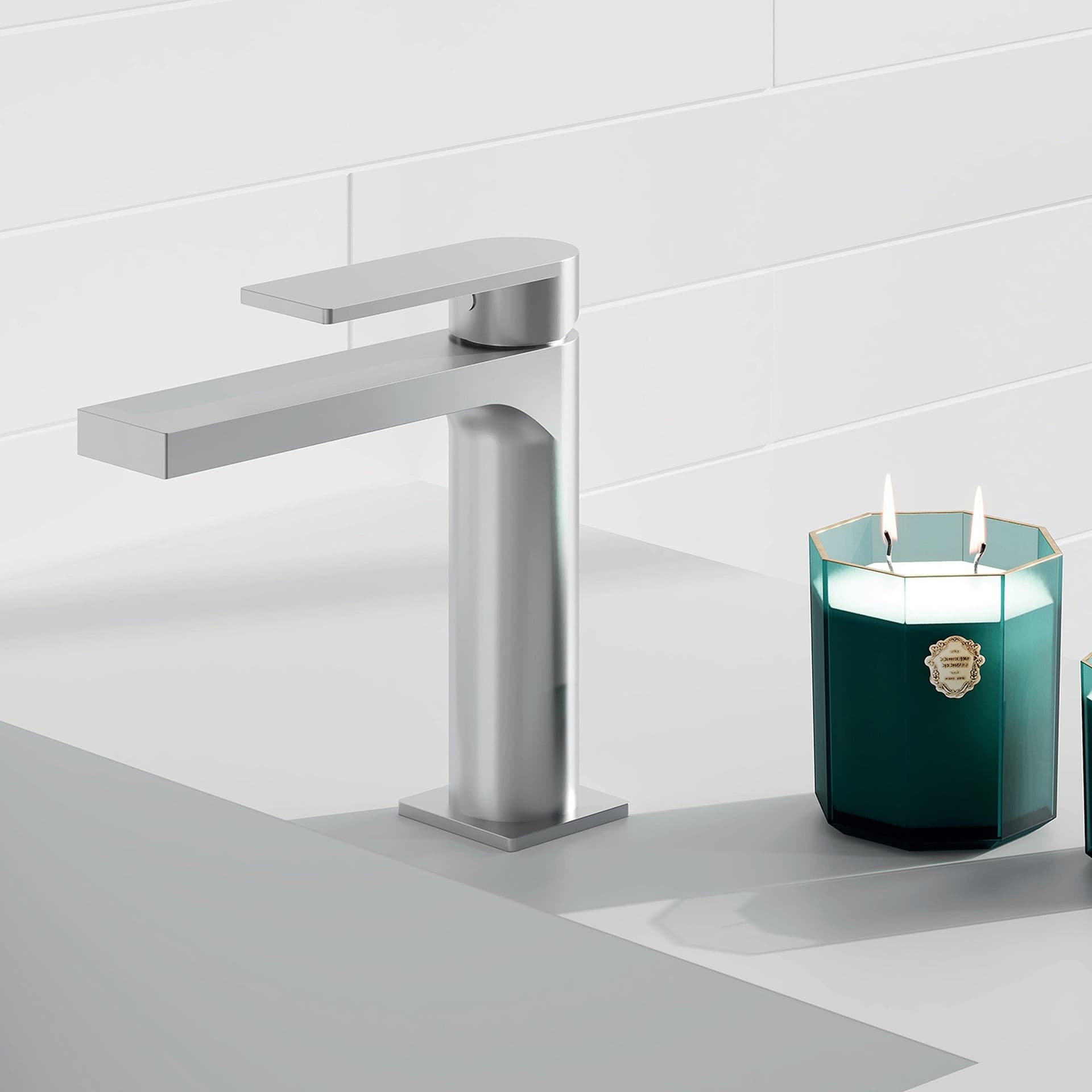 Miscelatore lavabo finitura pvd Nichel Alpha in Rubinetti per lavandini bagno Mondialshop - Parabiago, commercioVirtuoso.it