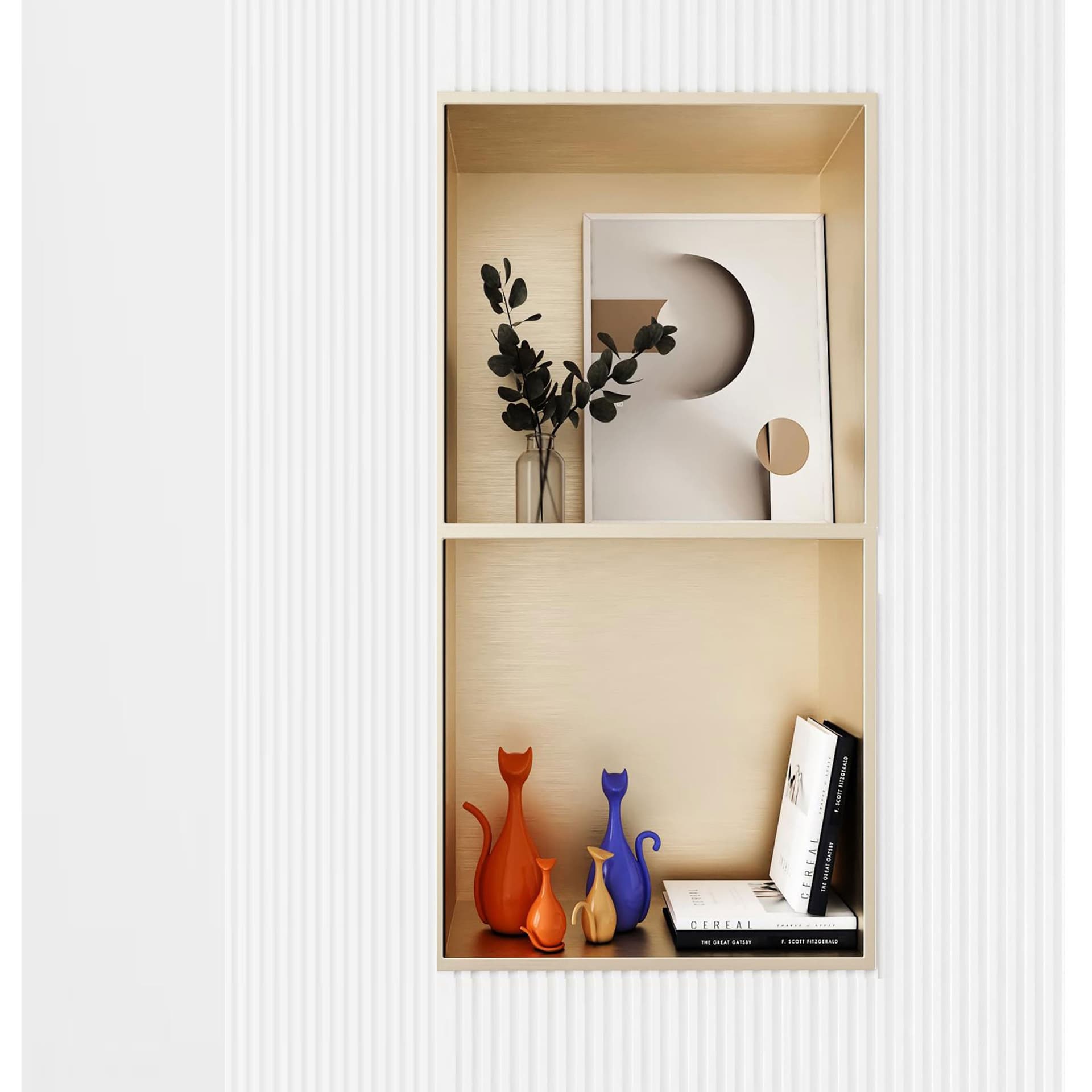 Nicchia per doccia color ORO spazzolato PVD 60X30 GLAMOUR in Mensole bagno Mondialshop - Parabiago, commercioVirtuoso.it