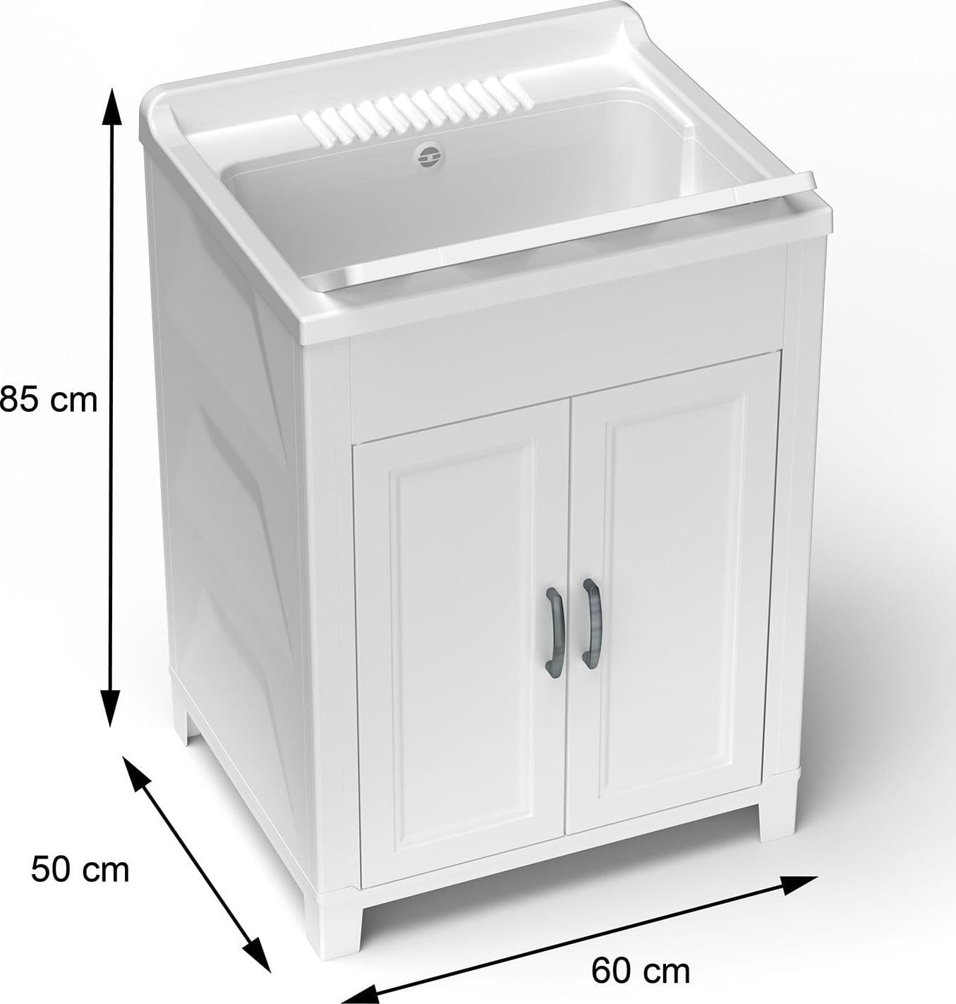 Lavatoio in resina per esterni in resina 60x50 in Lavandini di lavanderia e pluriuso Mondialshop - Parabiago, commercioVirtuoso.it
