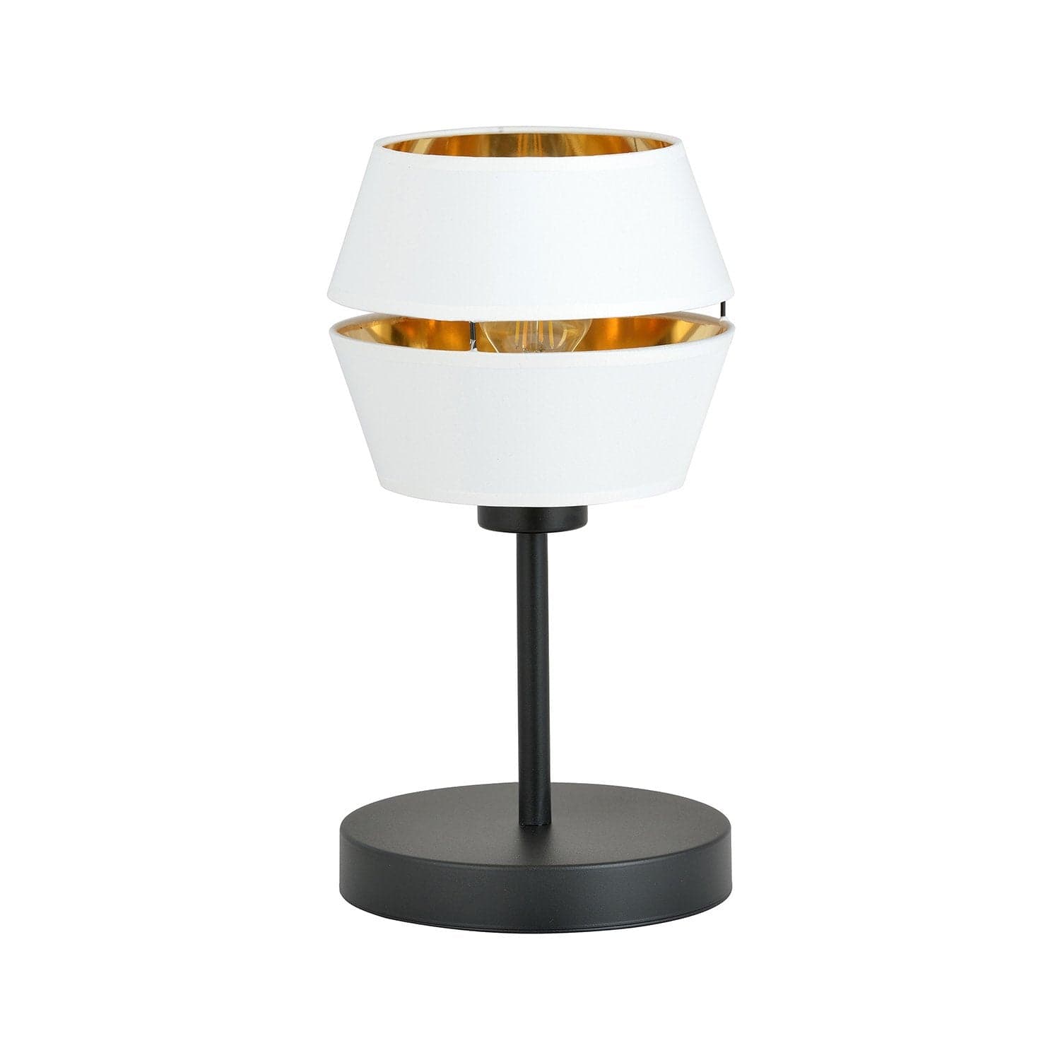 Lampada Da Tavolo Contemporanea 1 Luce Piano In Metallo Bianco E Oro in Lampade da tavolo e abat-jour LuceArt - Montecorvino Pugliano, commercioVirtuoso.it