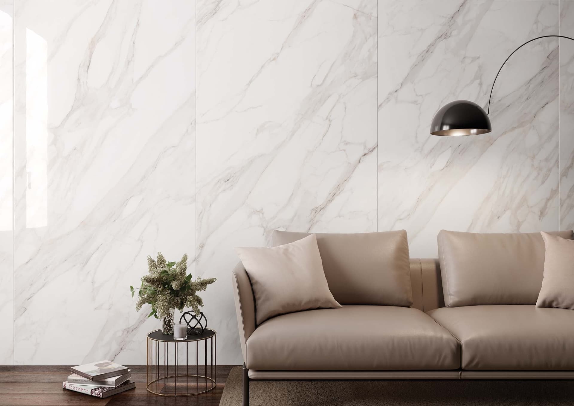 Piastrella in gress porcellanato Calacatta Gold White Lucido 60x120 in Piastrelle di ceramica Mondialshop - Parabiago, commercioVirtuoso.it