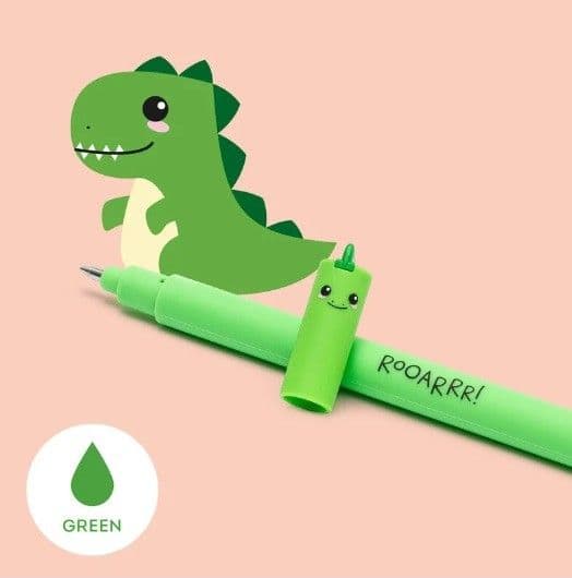 Legami, Penna Gel Cancellabile,Inchiostro Verde, Tema Dino in Penne roller a inchiostro gel Cartospedia - Napoli, commercioVirtuoso.it