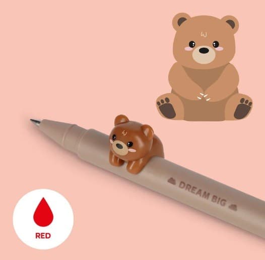 Legami, Penna Gel Lovely Friends, teddy bear in Penne roller a inchiostro gel Cartospedia - Napoli, commercioVirtuoso.it