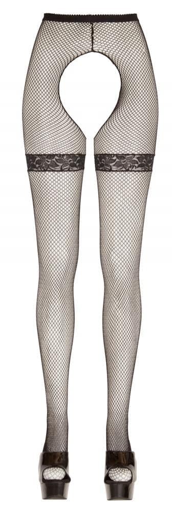 Collant Nero Pizzo Rete in Giarrettiere e reggicalze Mettimelo.it - Casoria, commercioVirtuoso.it