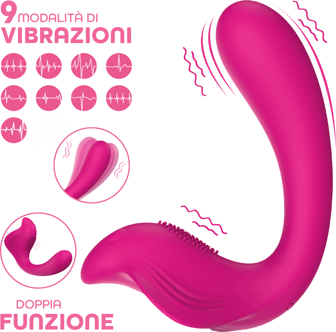 Vibratore a U clitoride e punto G con controllo tramite app in morbido silicone in Vibratori proiettile e ovuli vibranti Do You Erotic - Napoli, commercioVirtuoso.it