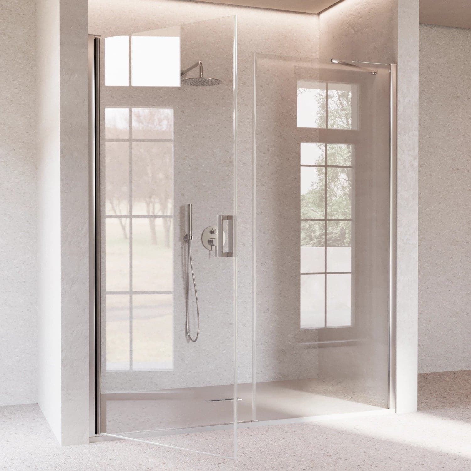 Porta doccia battente 6mm h195 anticalcare SALEMA in Porte doccia Mondialshop - Parabiago, commercioVirtuoso.it