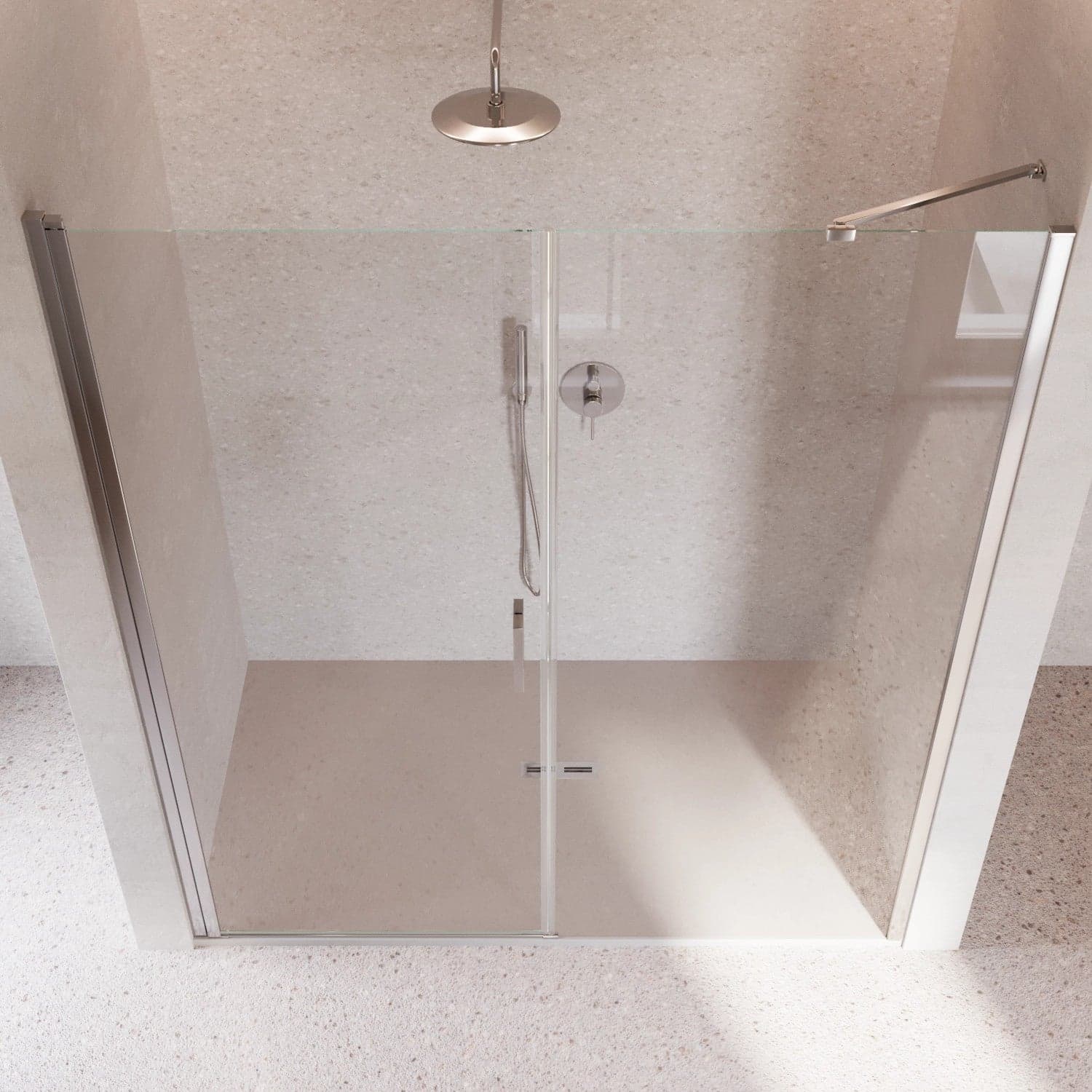 Porta doccia battente 6mm h195 anticalcare SALEMA in Porte doccia Mondialshop - Parabiago, commercioVirtuoso.it