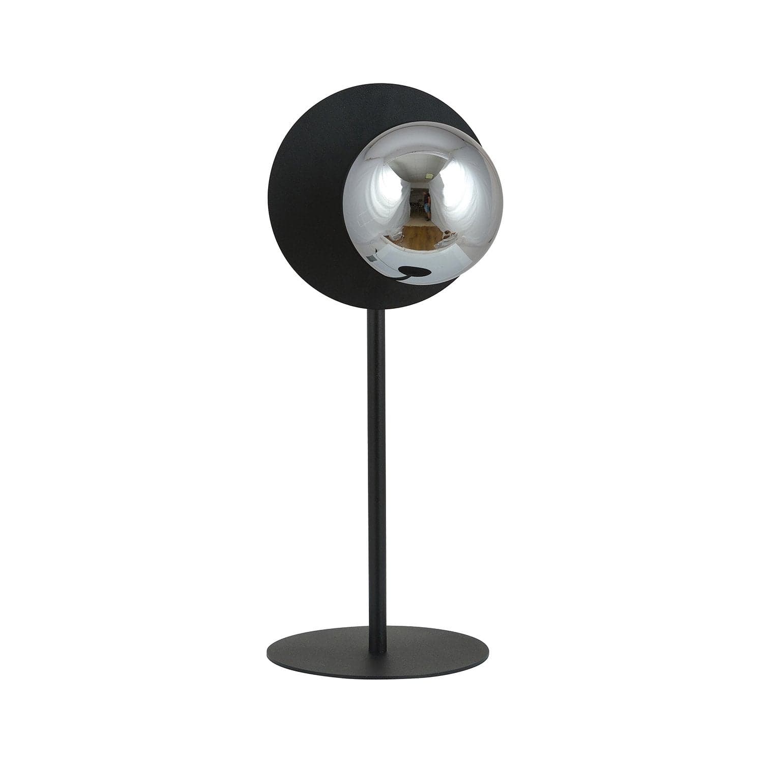 Lampada Da Tavolo Contemporanea Oslo 1 Luce In Acciaio Nero E Vetro Fumè in Lampade da tavolo e abat-jour LuceArt - Montecorvino Pugliano, commercioVirtuoso.it