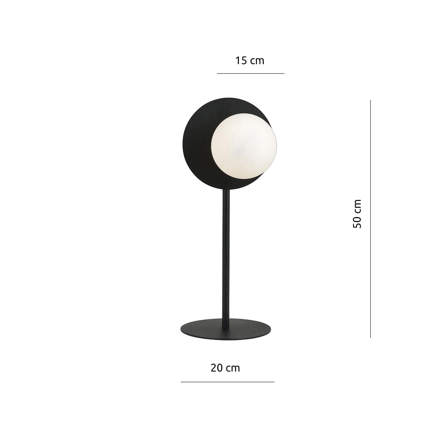 Lampada Da Tavolo Contemporanea Oslo 1 Luce In Acciaio Nero E Vetro Opalino in Lampade da tavolo e abat-jour LuceArt - Montecorvino Pugliano, commercioVirtuoso.it