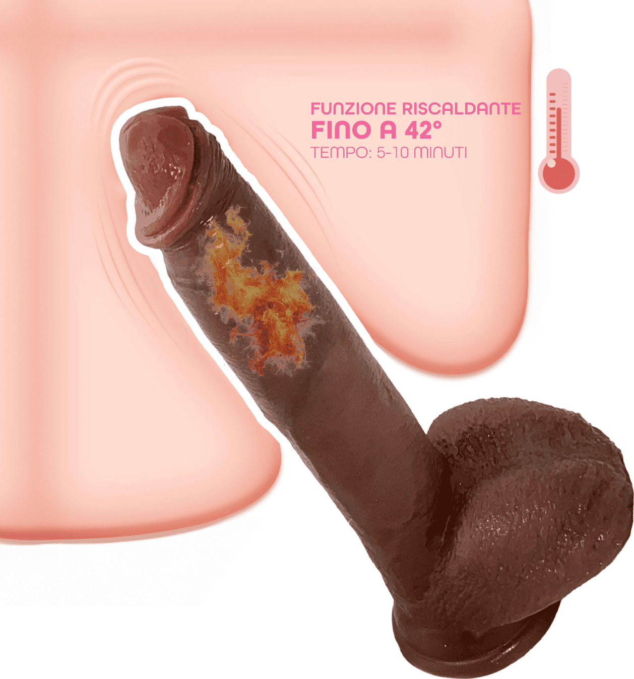 Dildo Realistico con Vibrazione Spinta e Riscaldamento 22 cm Ventosa Telecomando in Vibratori realistici Do You Erotic - Napoli, commercioVirtuoso.it