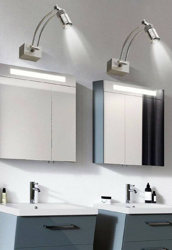 APPLIQUE LED ORIENTABILE 3WATT LAMPADA PER SPECCHIO LUCE 6500K 3000K 4000K F08-A in Luci da specchio Trade Shop italia - Napoli, commercioVirtuoso.it