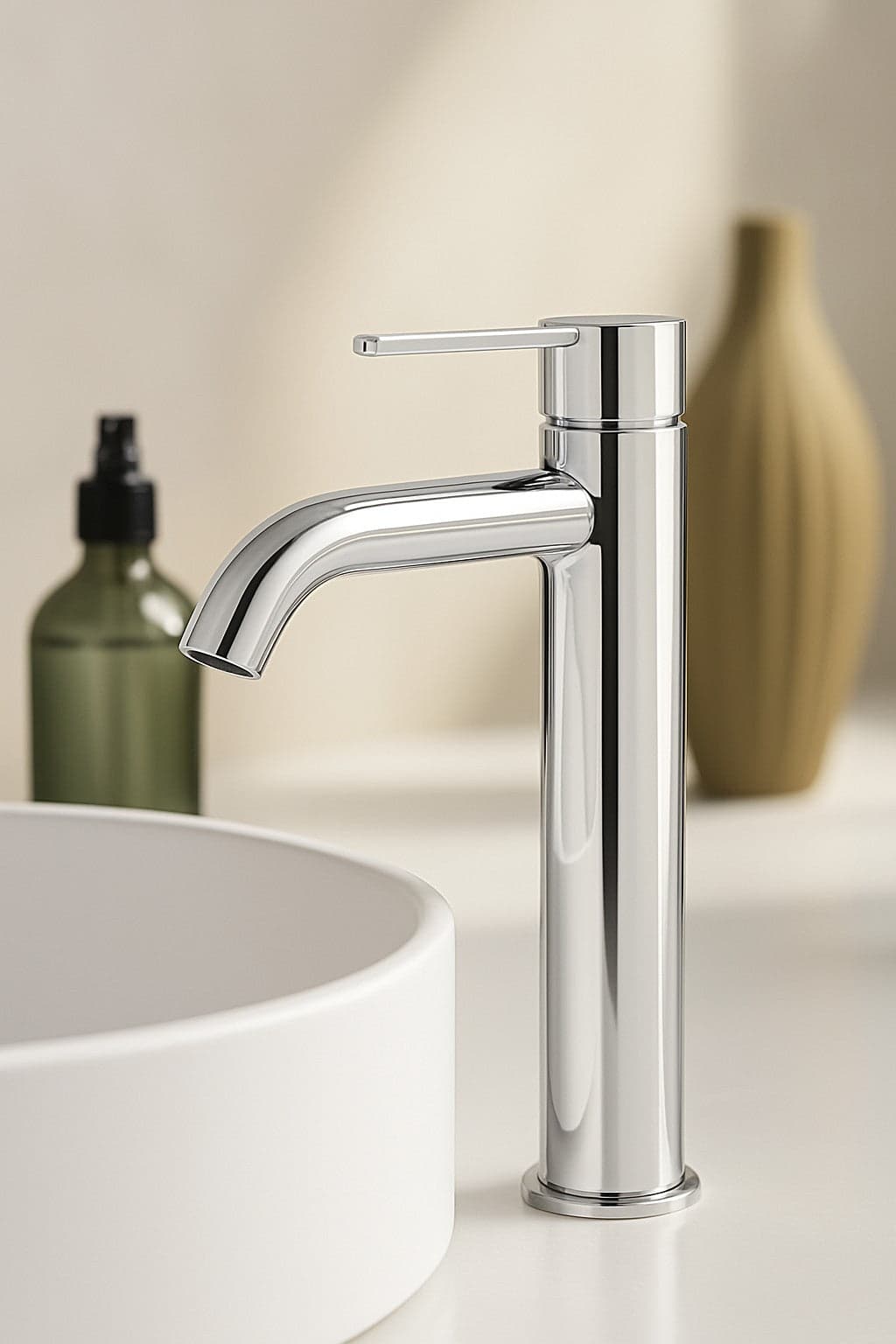 Miscelatore canna alta per lavabo in appoggio Urban in Rubinetti per lavandini bagno Mondialshop - Parabiago, commercioVirtuoso.it