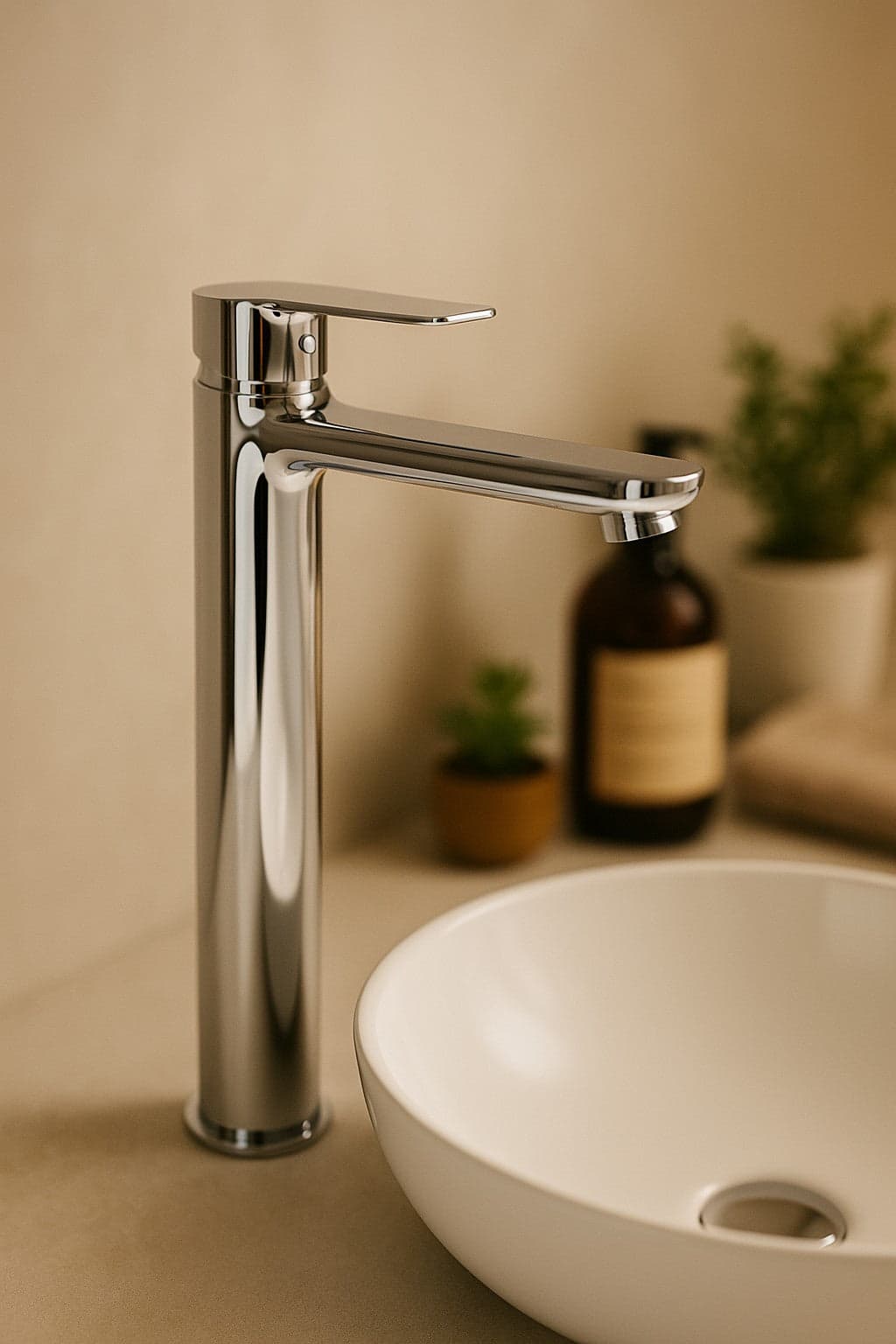 Rubinetto ad lavabo alto a canna alta cromato Funky in Rubinetti per lavandini bagno Mondialshop - Parabiago, commercioVirtuoso.it