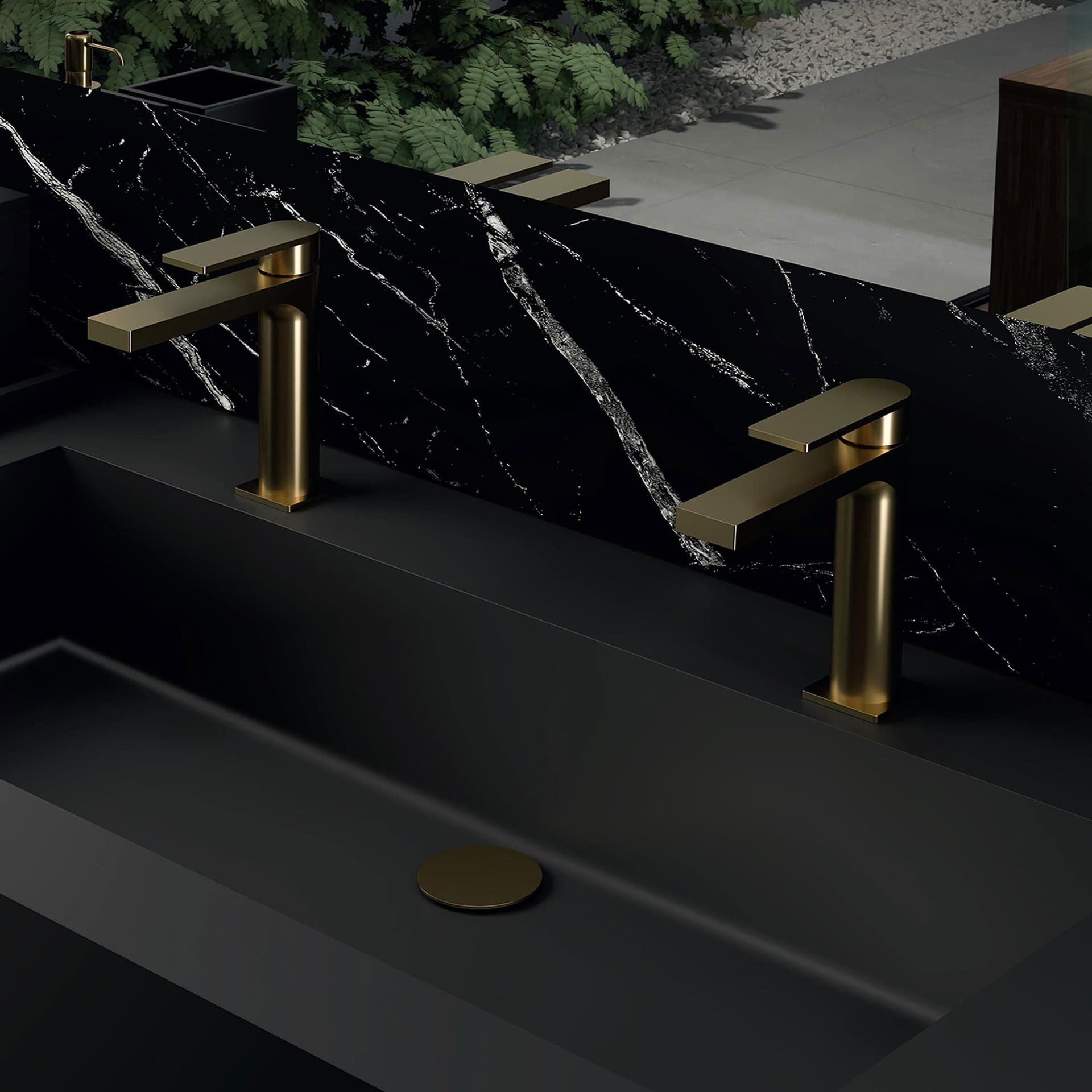 Miscelatore Lavabo oro spazzolato finitura pvd ALPHA in Rubinetti per lavandini bagno Mondialshop - Parabiago, commercioVirtuoso.it