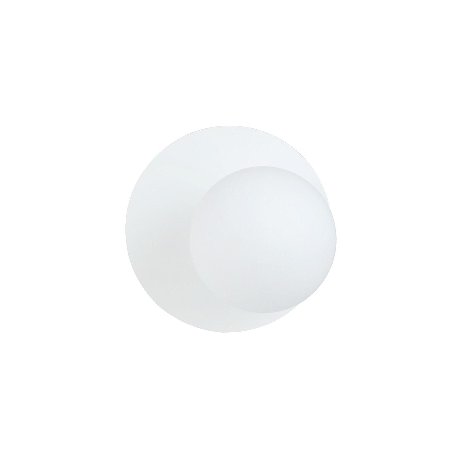 Lampada Da Parete Contemporanea Oslo 1 Luce In Acciaio Bianco E Vetro Opalino in Applique LuceArt - Montecorvino Pugliano, commercioVirtuoso.it
