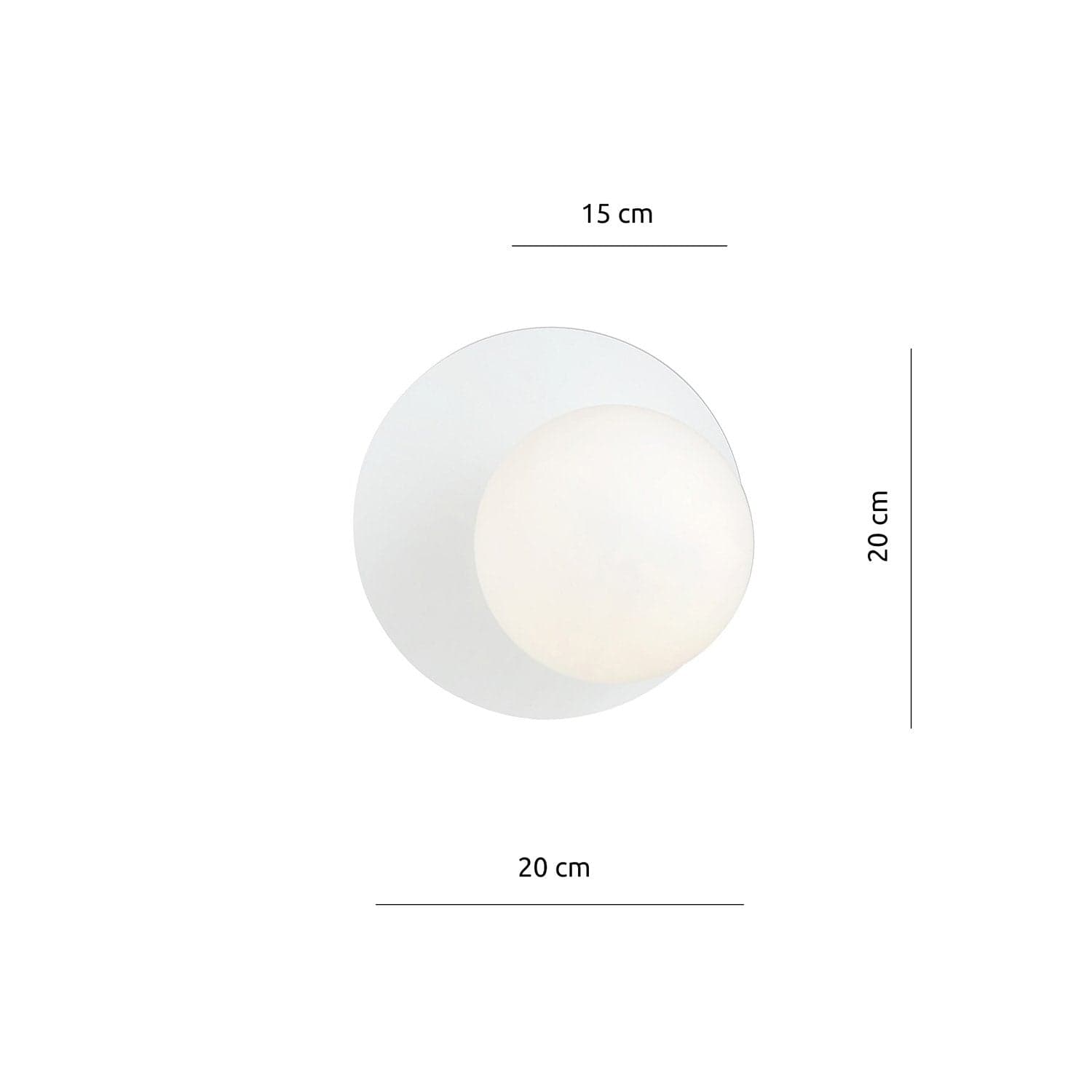 Lampada Da Parete Contemporanea Oslo 1 Luce In Acciaio Bianco E Vetro Opalino in Applique LuceArt - Montecorvino Pugliano, commercioVirtuoso.it
