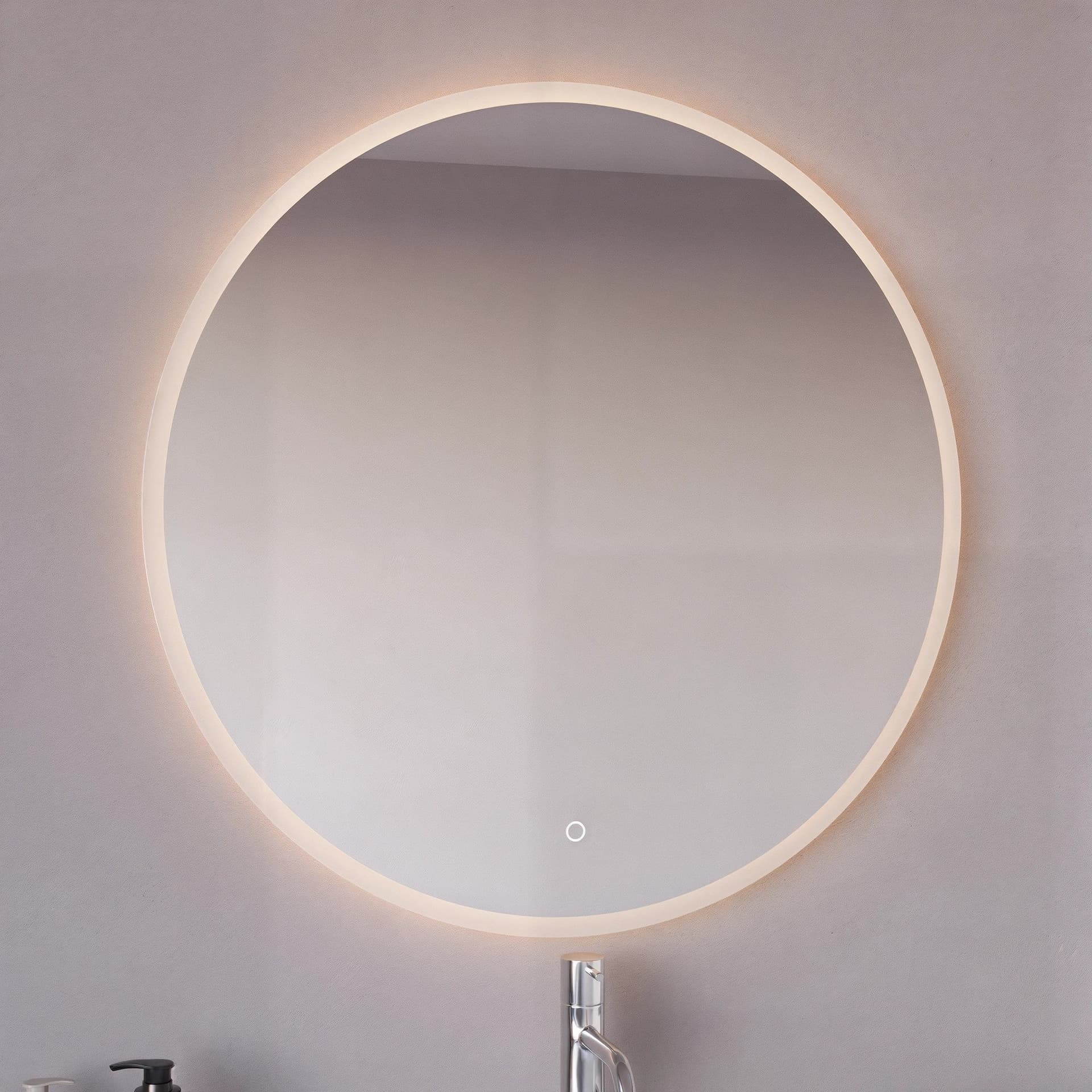 Specchio tondo 70cm led con accensione touch-screen MIMI in Specchi da parete Mondialshop - Parabiago, commercioVirtuoso.it