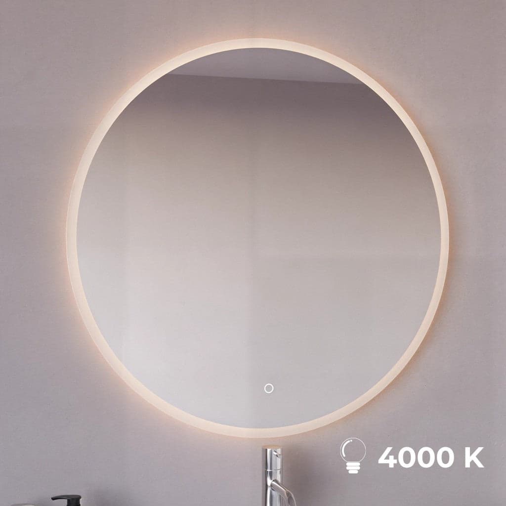 Specchio tondo 80cm led con accensione touch-screen MIMI in Specchi da parete Mondialshop - Parabiago, commercioVirtuoso.it