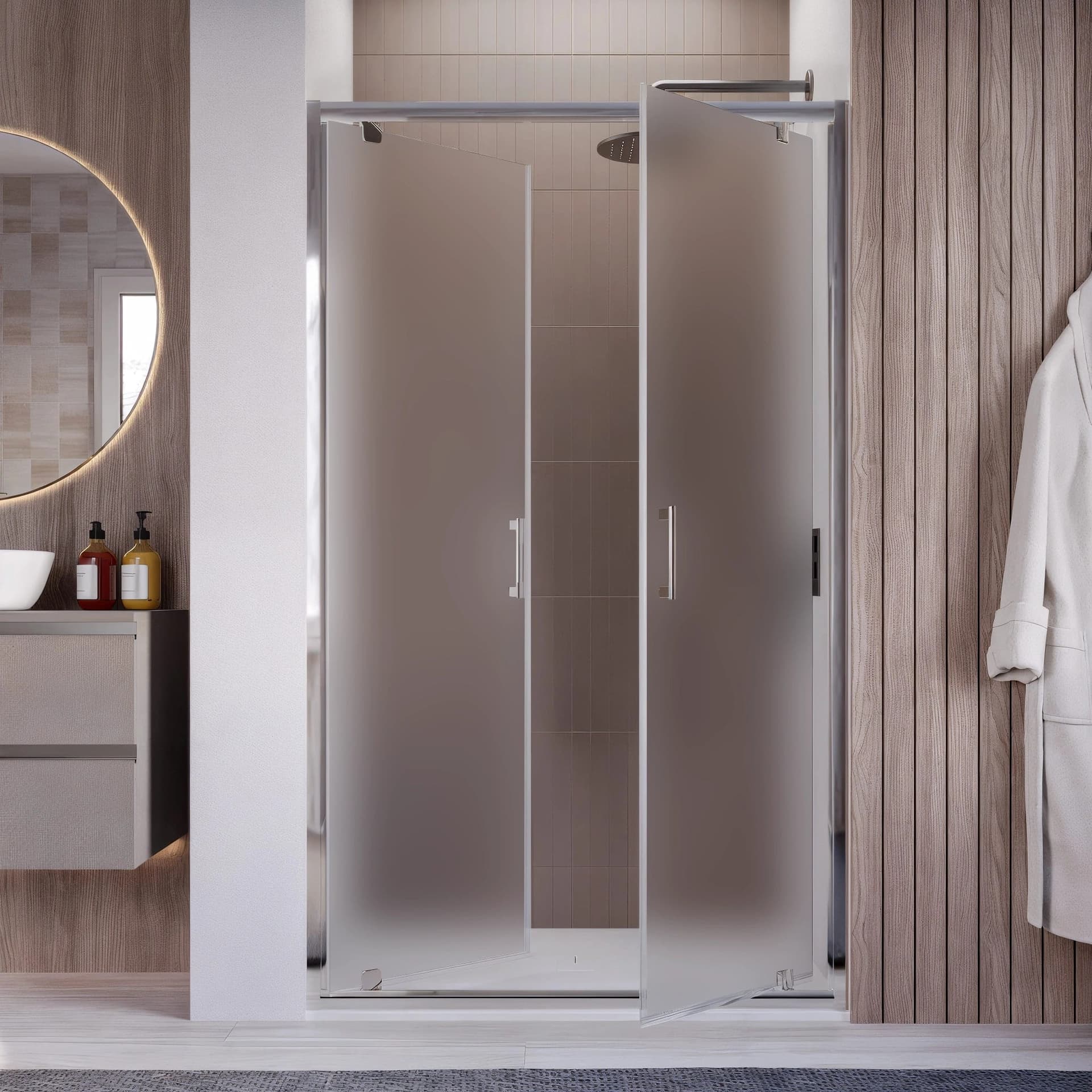 Porta Doccia Saloon dentro o fuori h195 Battente Opaca anticalcare 6mm JAVA in Porte doccia Mondialshop - Parabiago, commercioVirtuoso.it