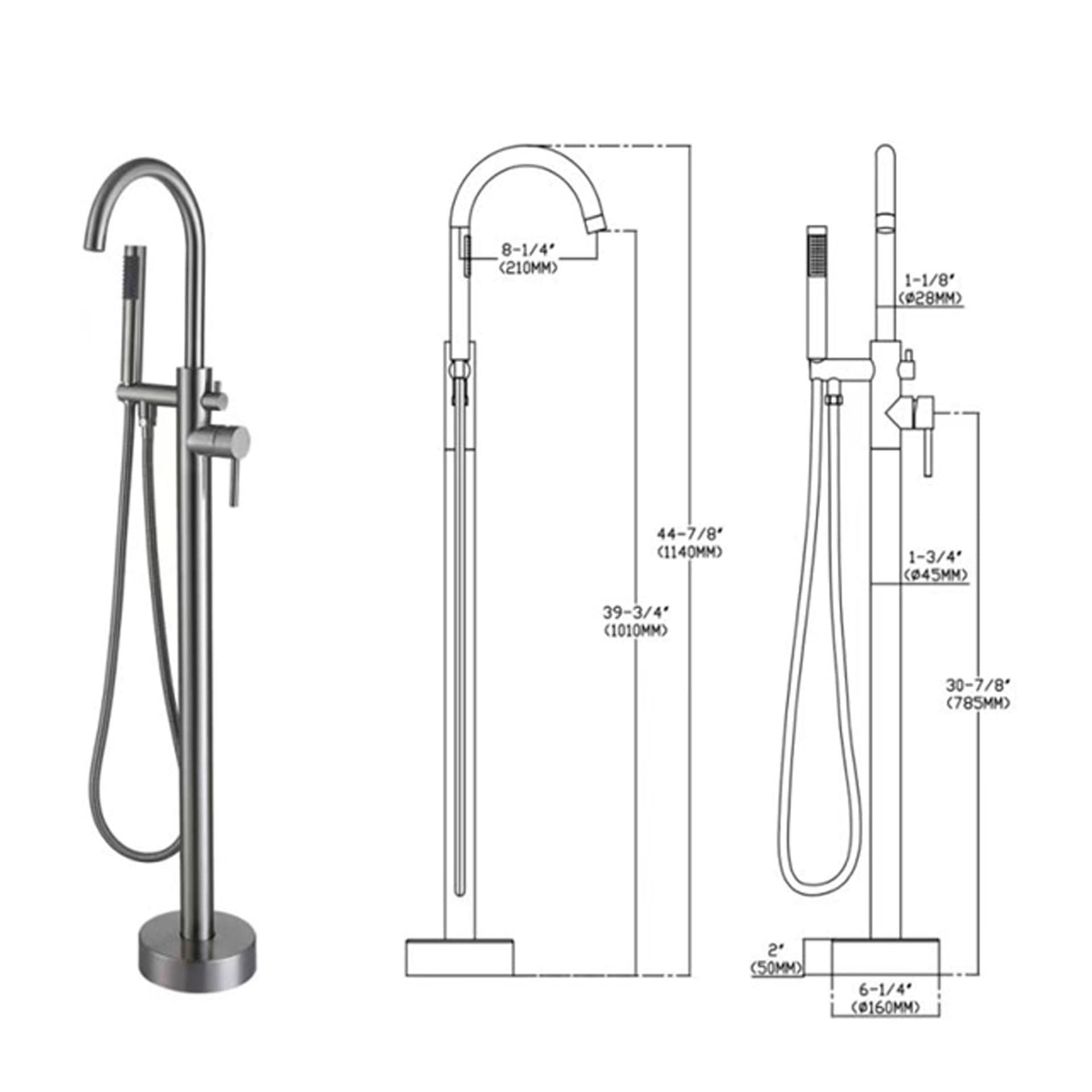 Miscelatore vasca freestanding cromato Tiffany in Rubinetti per vasca Mondialshop - Parabiago, commercioVirtuoso.it