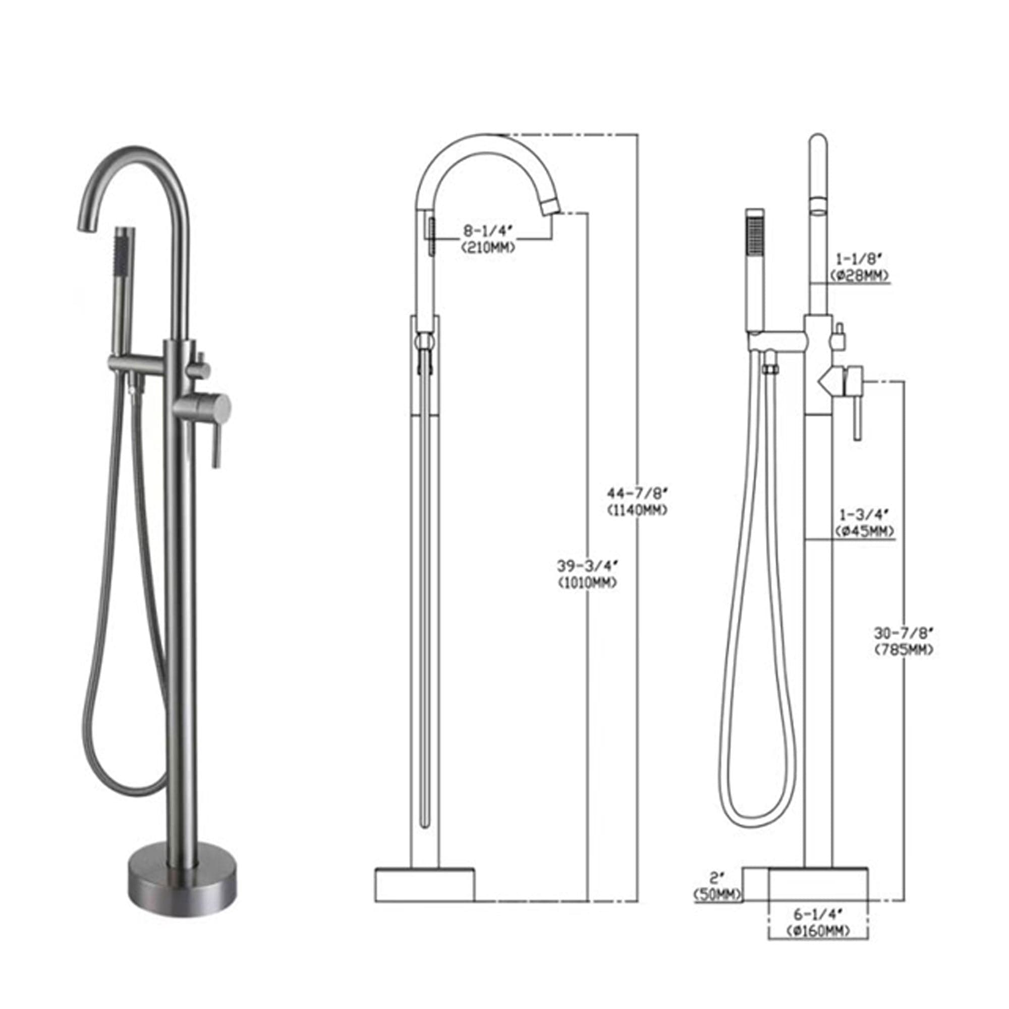 Miscelatore vasca freestanding neroTiffany in Rubinetti per vasca Mondialshop - Parabiago, commercioVirtuoso.it