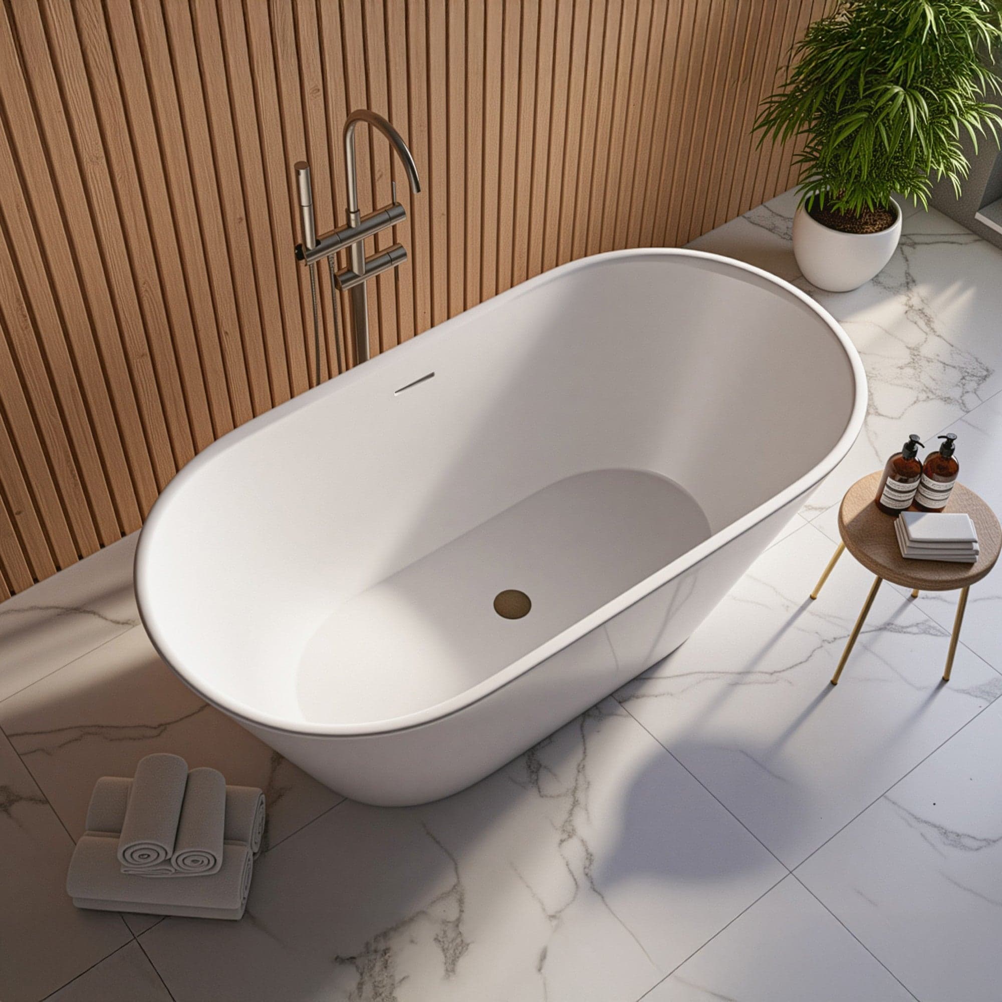 Vasca free standing Bianco lucido 170x80 RIVER in Vasca da bagno giapponese Mondialshop - Parabiago, commercioVirtuoso.it