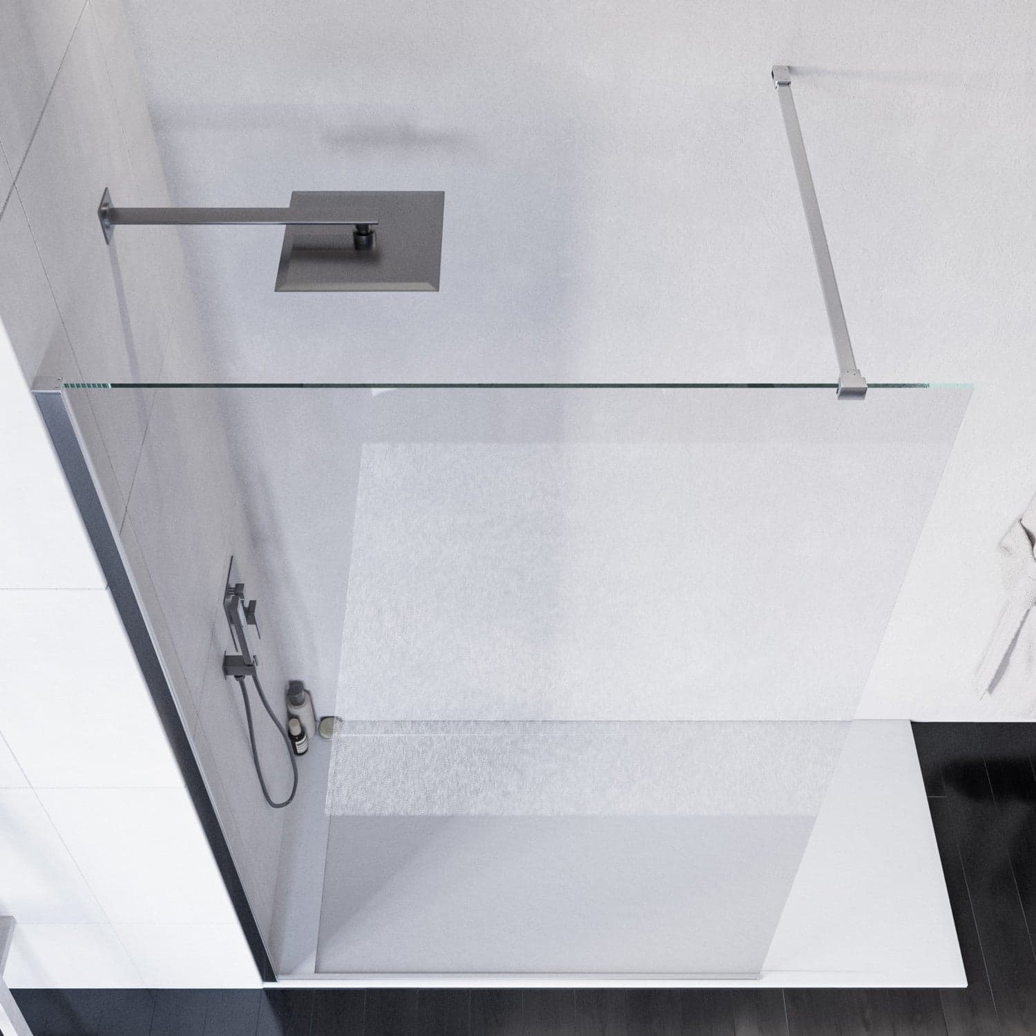 Doccia walk-in 110 cm h200 vetro 8mm anticalcare trasparente ISIDE in Box doccia Mondialshop - Parabiago, commercioVirtuoso.it