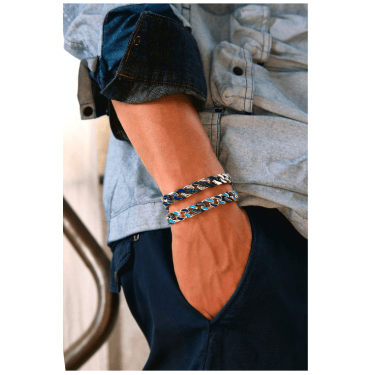 Zancan Bracciale da uomo in argento. in Bracciali Alba Gioielli - Casoria, commercioVirtuoso.it