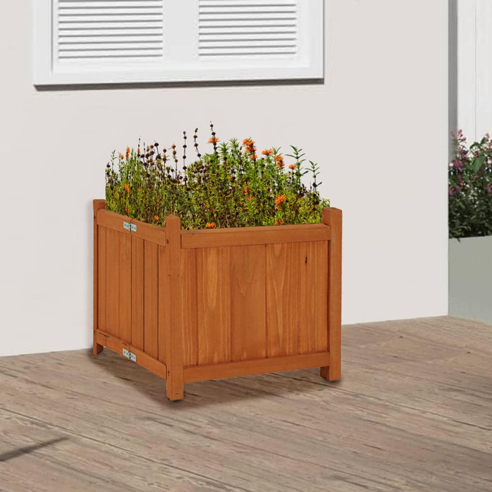 Fioriera Legno Pieghevole Vaso Fiori Piante Giardino Salvaspazio 38x38x35cm in Fioriere Danyx - Casoria, commercioVirtuoso.it