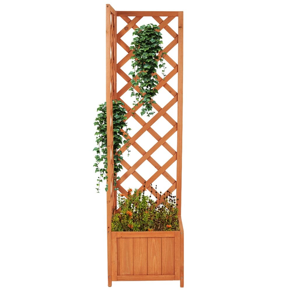 Fioriera Legno Frangivista Esterno Angolare per Piante Rampicanti 40x40H145cm in Graticolati Danyx - Casoria, commercioVirtuoso.it