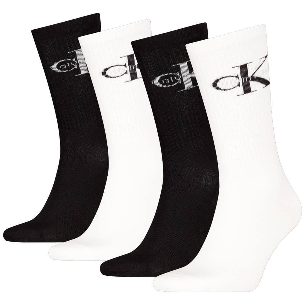 Calvin Klein uomo pack 4 calze bianco nero 701235982001801 in Calze Prodotti di Classe - Nocera Superiore, commercioVirtuoso.it
