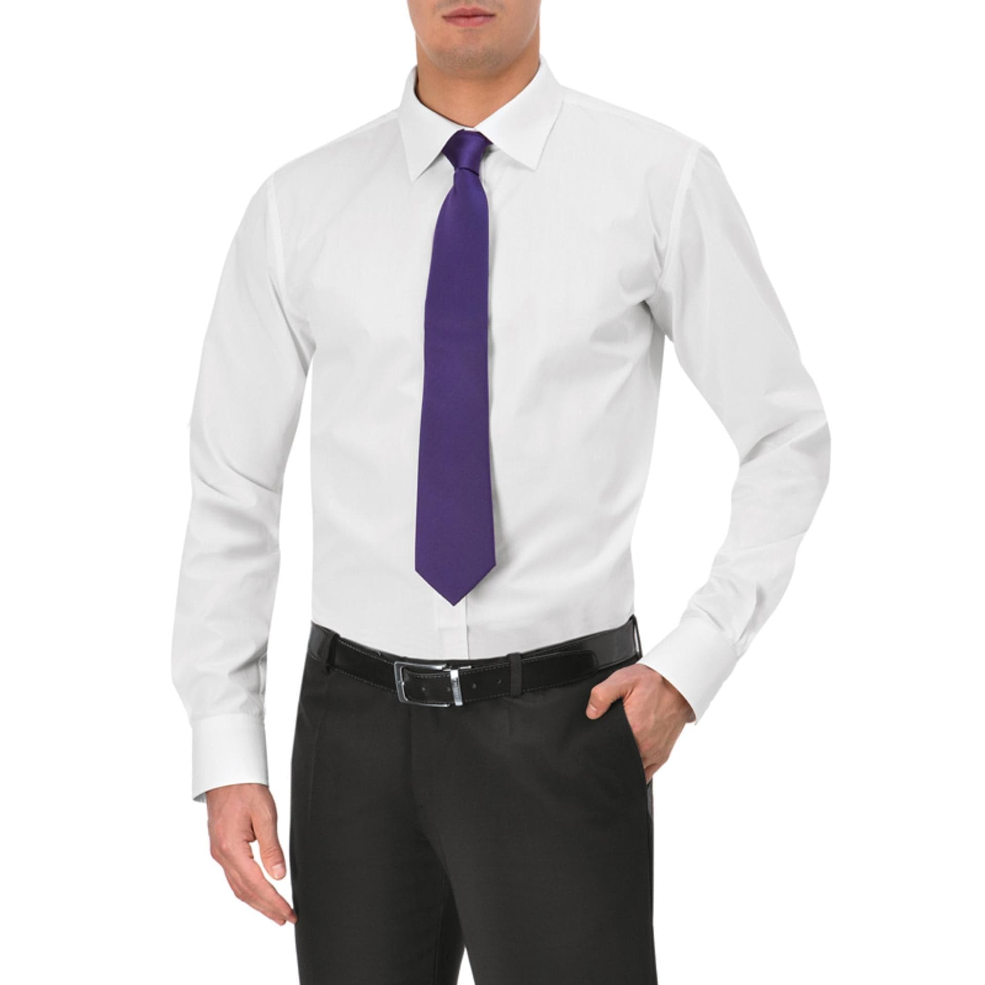 Camicia Prince Bianco Camicia Uomo Manica Lunga Cameriere Reception Acconciature Stiro Facile in Magliette a maniche lunghe Dresswork - Como, commercioVirtuoso.it