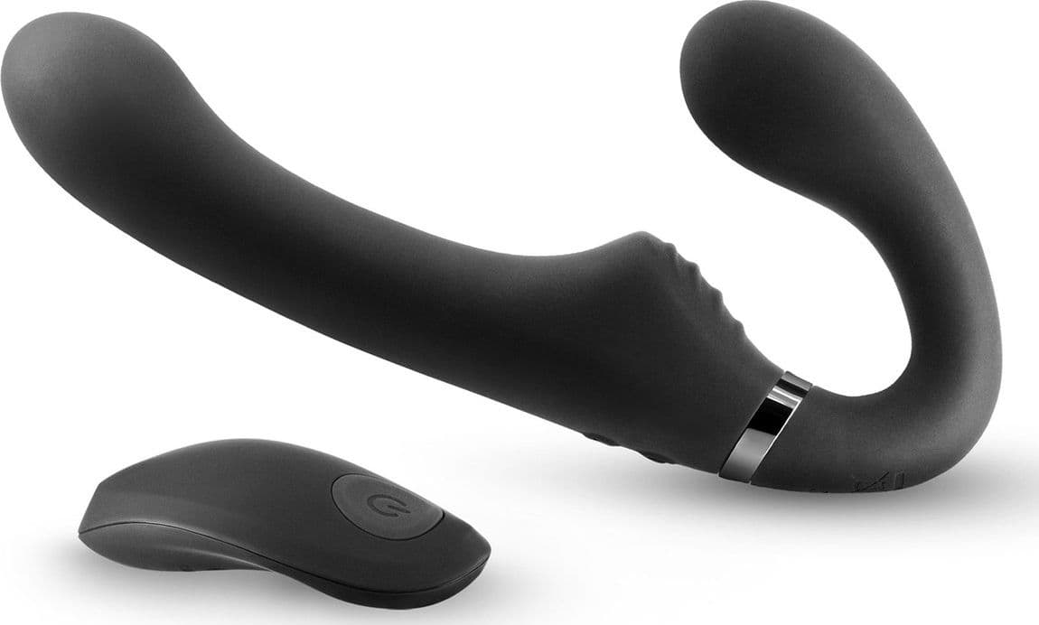 Strap on SHI/SHI Midnight Strap-On Vibrante Wireless Ricaricabile 21, 3 cm circa in prodotto Erosdom - Palmi, commercioVirtuoso.it