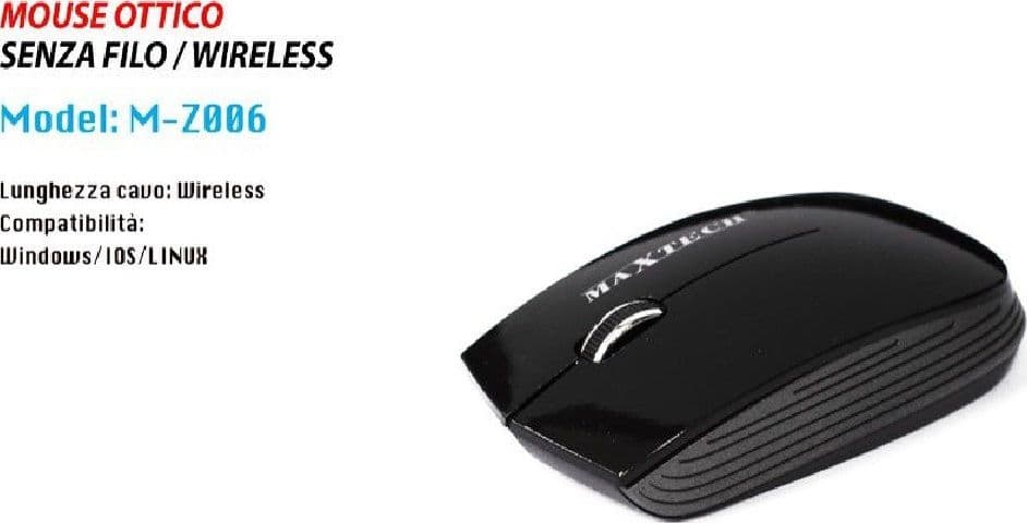 MOUSE WIRELESS DA 2.4 GHZ SENZA FILO ULTRA SLIM BIANCO - NERO PC TABLET DESIGN in Mouse da gioco Trade Shop italia - Napoli, commercioVirtuoso.it