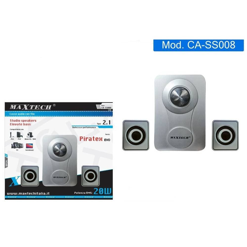 CASSE AUDIO ALTOPARLANTI SPEAKER CON FILO PER PC COMPUTER NOTEBOOK 20W CA-SS008 in prodotto Trade Shop italia - Napoli, commercioVirtuoso.it
