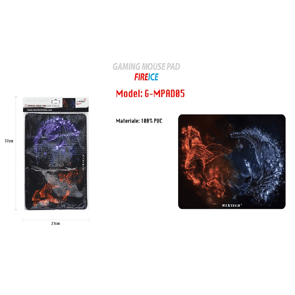 TAPPETINO POGGIAPOLSO TAPPETO PC GAMING MOUSE PAD SERIE FIREICE MAXTECH G-MPAD05 in prodotto Trade Shop italia - Napoli, commercioVirtuoso.it
