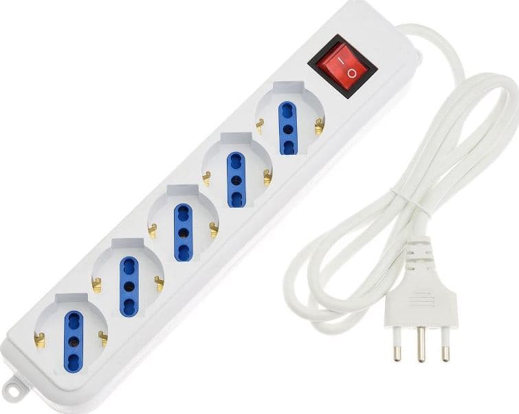 Presa Multipla 5 Posti UNIVERSAL Spina 16A 2P+T - 5 Prese 16A 2P+T