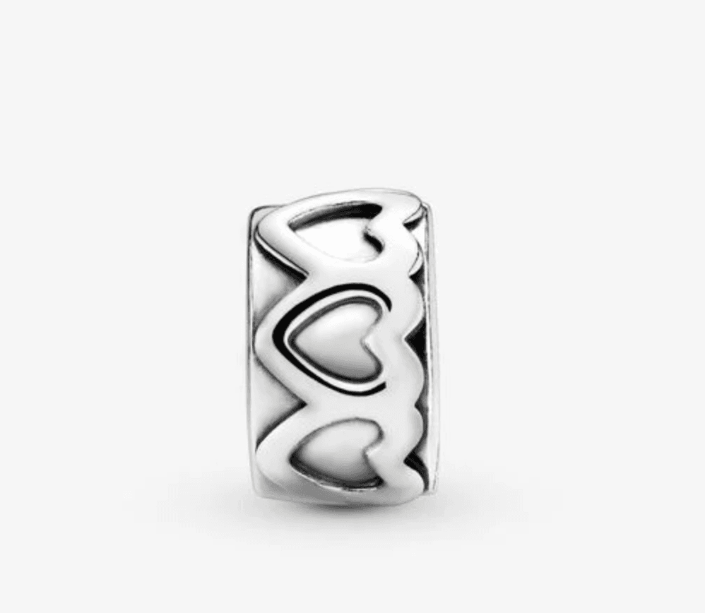 Pandora - Clip Fascia di cuori in Bead Charm Alba Gioielli - Casoria, commercioVirtuoso.it